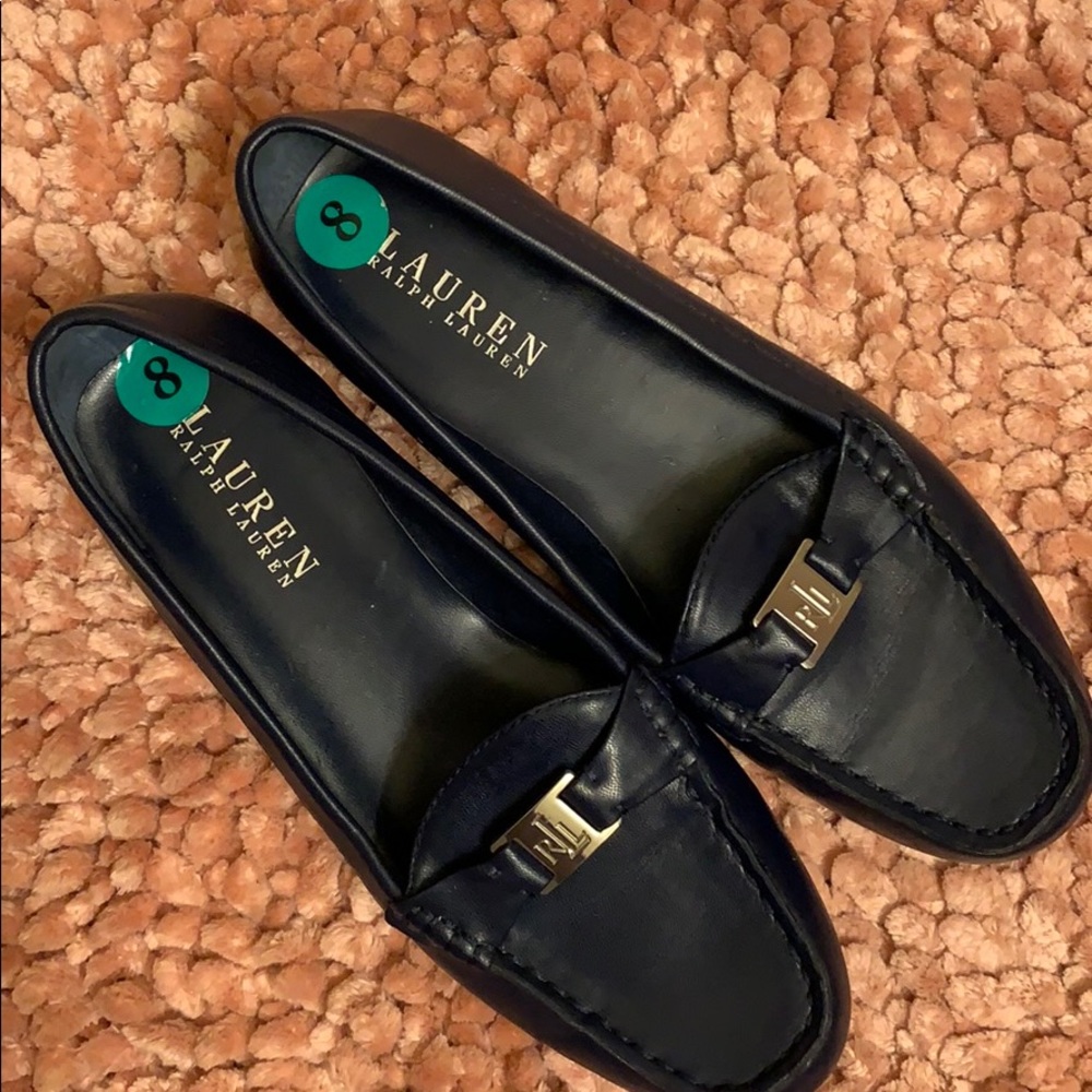Authentic Ralph Lauren Leather Flats.